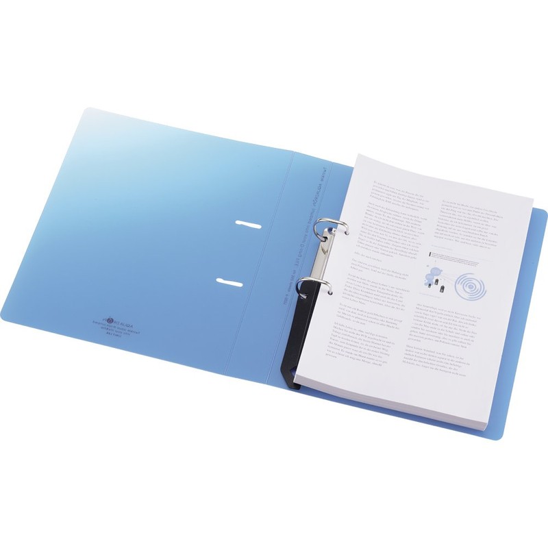 Lihit Lab F5021-1 Ring File, D-Shaped, A4, Milky