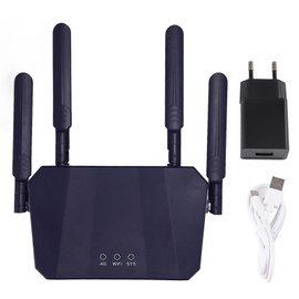 4G LTE Wireless Router Professional High Speed 300Mbps Mobile WiFi Hotspot with SIM Card Slot for Home Office 100‑240V EU Plug