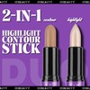 CCbeauty Cream Highlight and Contour Stick, Shimmer Highlighter Makeup, Contouring