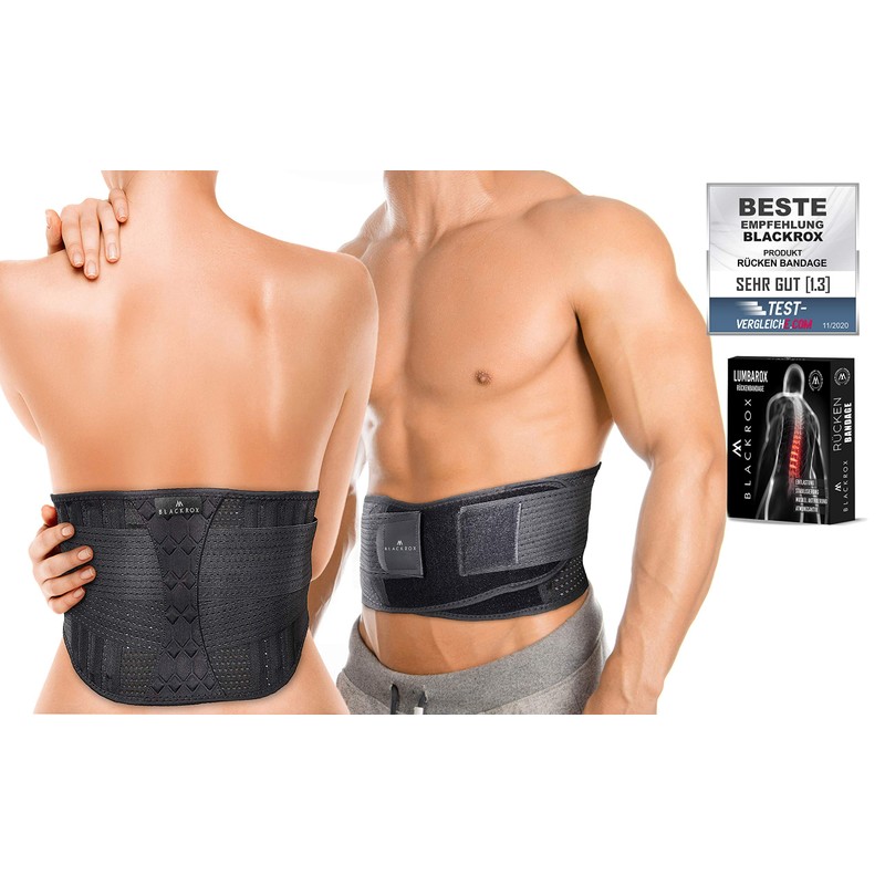 BLACKROX Lumbarox Lumbarox Back Support Belt Lumbar Back Strap for
