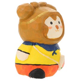 ABOOFAN Craft Wooden Monkey Ornament Decorative Monkey Statue for Home Unique Journey West Inspired Wood Decor Lightweight Easy to Store for Friends and Family
