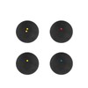 Squash Balls, 4Pcs Squash Balls Double Yellow Dot, Squash Balls