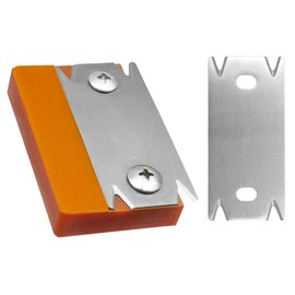 Woodworking Edge Trimmer, Edge Corner Planer,Hand Planer Edge Bander for Burrs (1 orange+1 blade)