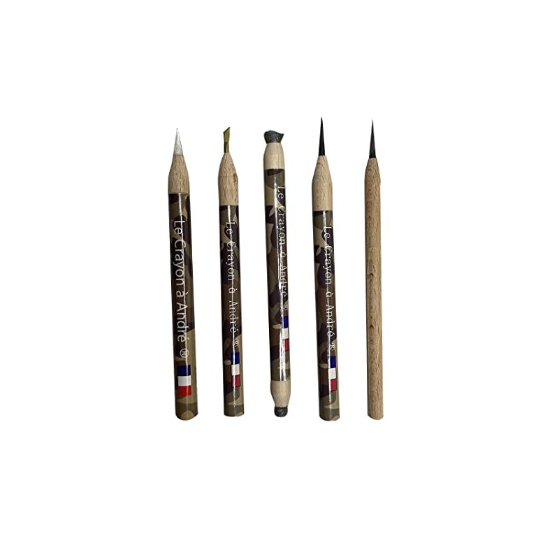 Le Crayon a Andre - Coin Cleaning 5 Pencil Set