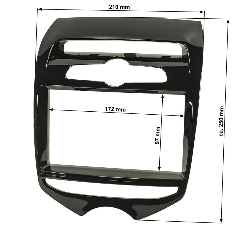 tomzz Audio 2419-039 Double DIN Radio Faceplate Compatible with Hyundai