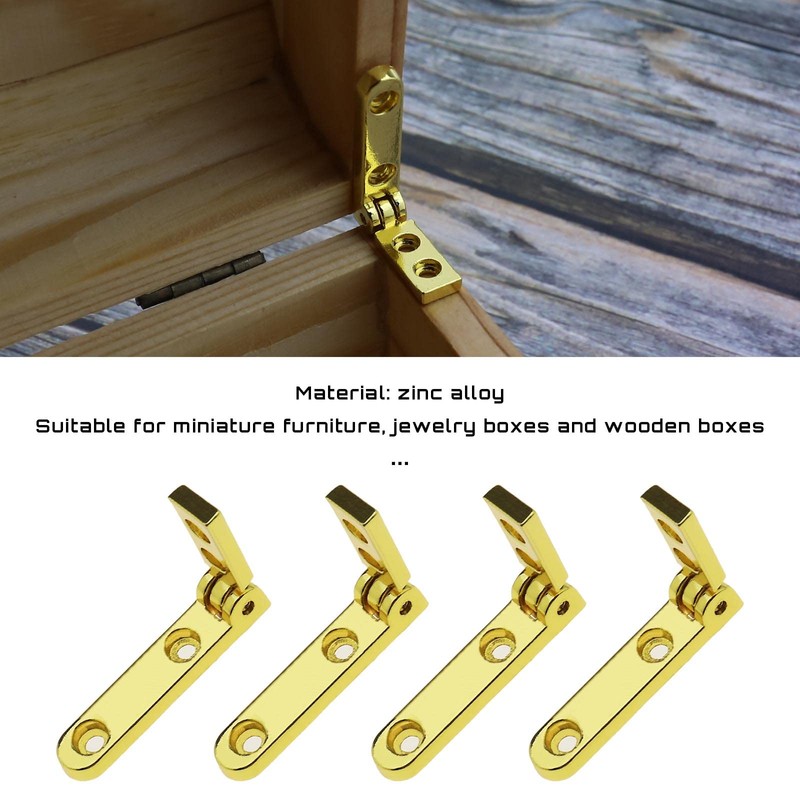 SING F LTD 12PCS Small Jewelry Box Hinges - 90