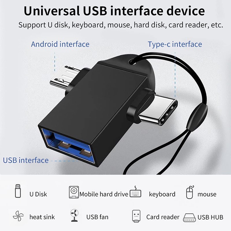 2 in 1 OTG Converter USB 3.0 to Micro USB