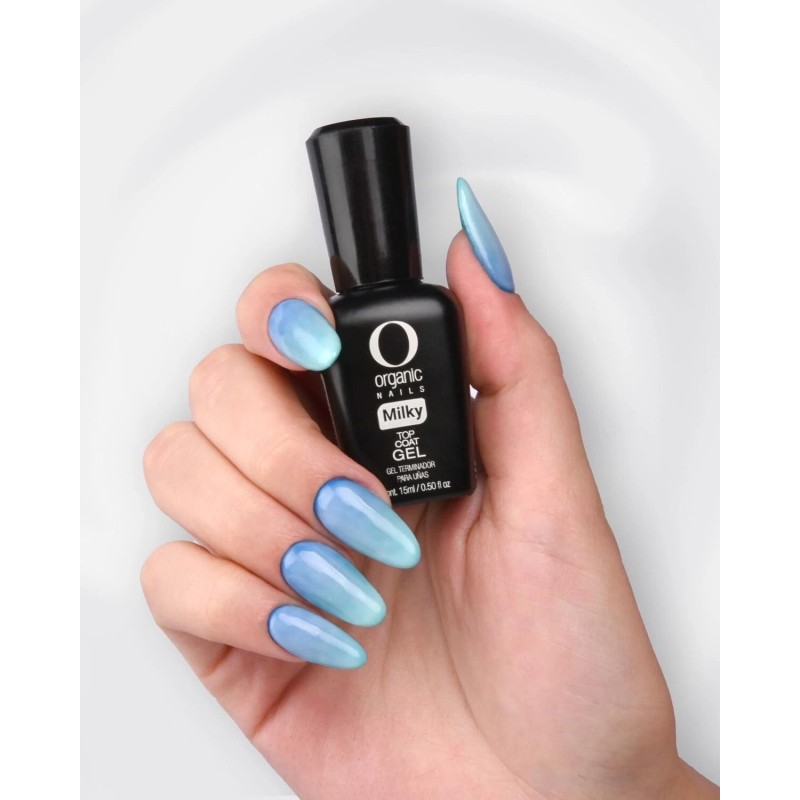 Organic nails Milky Top Coat Gel Uv/ led organic nails