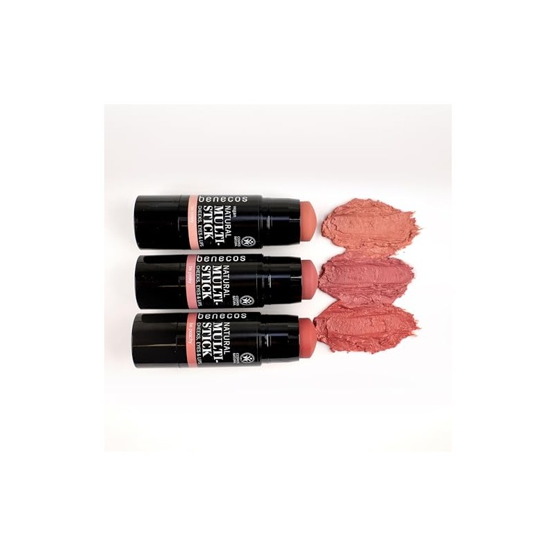 benecos Naturkosmetik - Natural 3in1 Multi-Stick - be peachy -