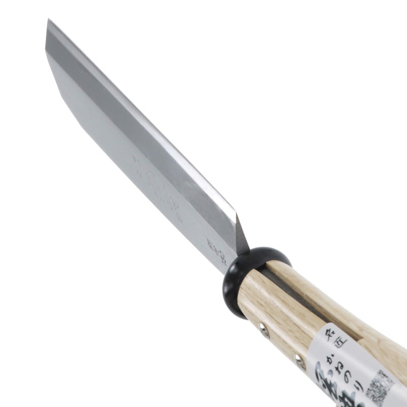 五十嵐刃物工業 鋼典 鋼付 鞘鉈 150mm C-1 シルバー