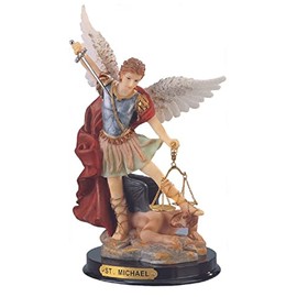 ICE ARMOR 9" H Archangel Michael Statue Saint Michael The Strongest Angel Holy Figurine Religious Decoration