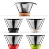 Bodum Pour Over Kaffeebereiter mit permanentfilter, Glas, Beige, 51 Ounce