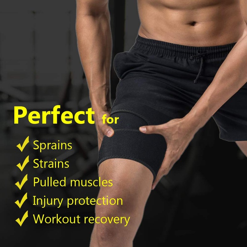 Heekooi Hamstring Compression Sleeve, Thigh Brace, Compression Support Hamstring Quad