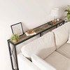 Gewudraw Console Table, 55.1" Narrow Sofa Table, Behind Couch Table,