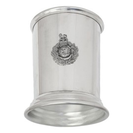 Commando Flag Mint Julep Cup English Pewter Cockatil Free Engraving Gift 432