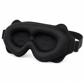 Lash-Friendly 3D Blackout Sleep Mask for Sleeping – Deep Eye Cups & Contoured Nose Design for Travel, Home and Night Shifts