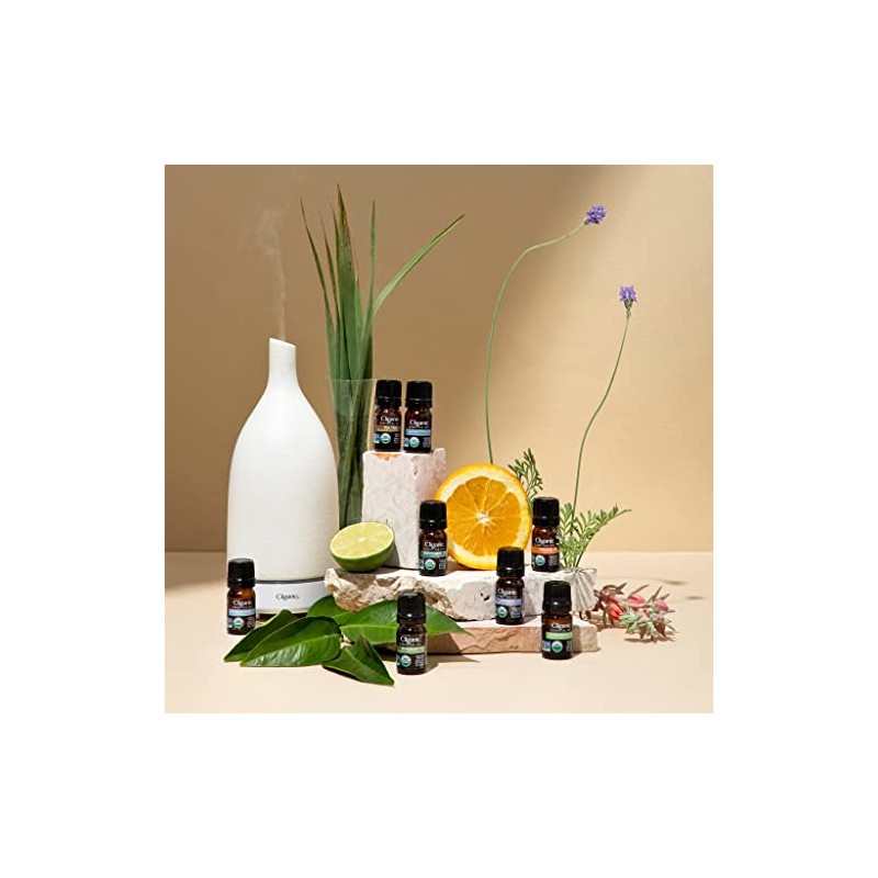 Cliganic Organic Basil Essential Oil, 100% Pure Natural for Aromatherapy