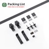 Roymelo 36" Bifold Sliding Barn Door Hardware Track Kit,Side Mounted