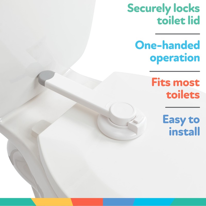 Nuby Child Safety Toilet Locks - 2 Pack - Toilet