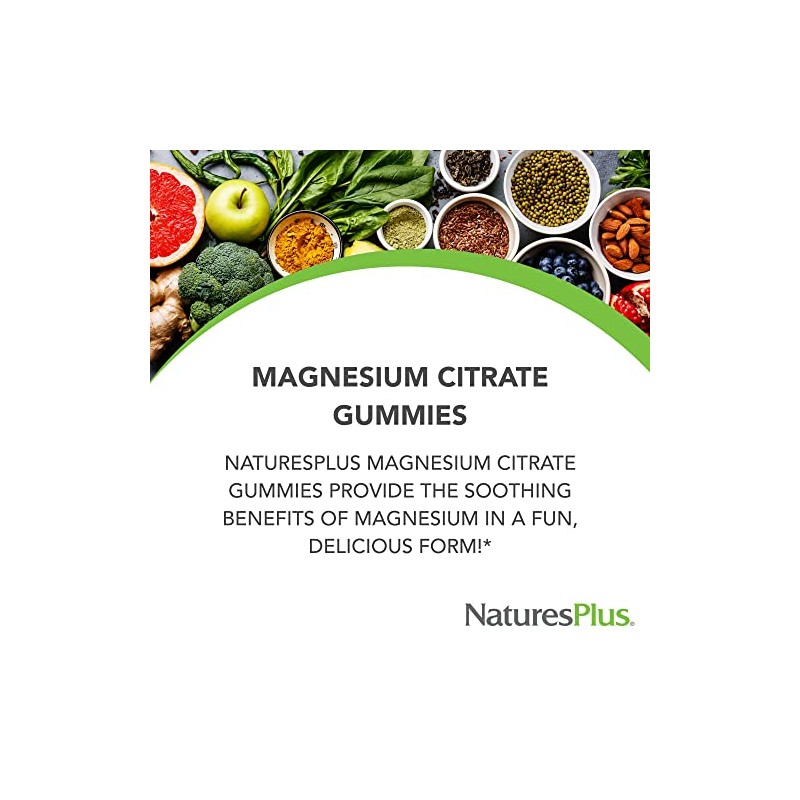 Natures Plus Citrato de magnesio 105 mg gomitas 75 g