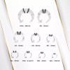 Luxe Modz Clear Acrylic Pincher Septum C Shape Buffalo Horseshoes