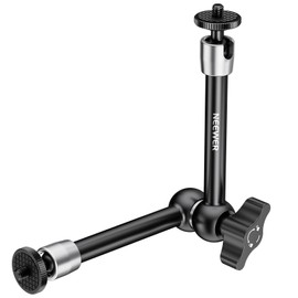 NEEWER 9.8"/25cm Adjustable Friction Magic Arm with 1/4" Screw on Both Ends, Compatible with SmallRig Cage, Flash/LED Light/Microphone/Monitor/SuperClip, Max Load 4.4lb/2kg, ST08