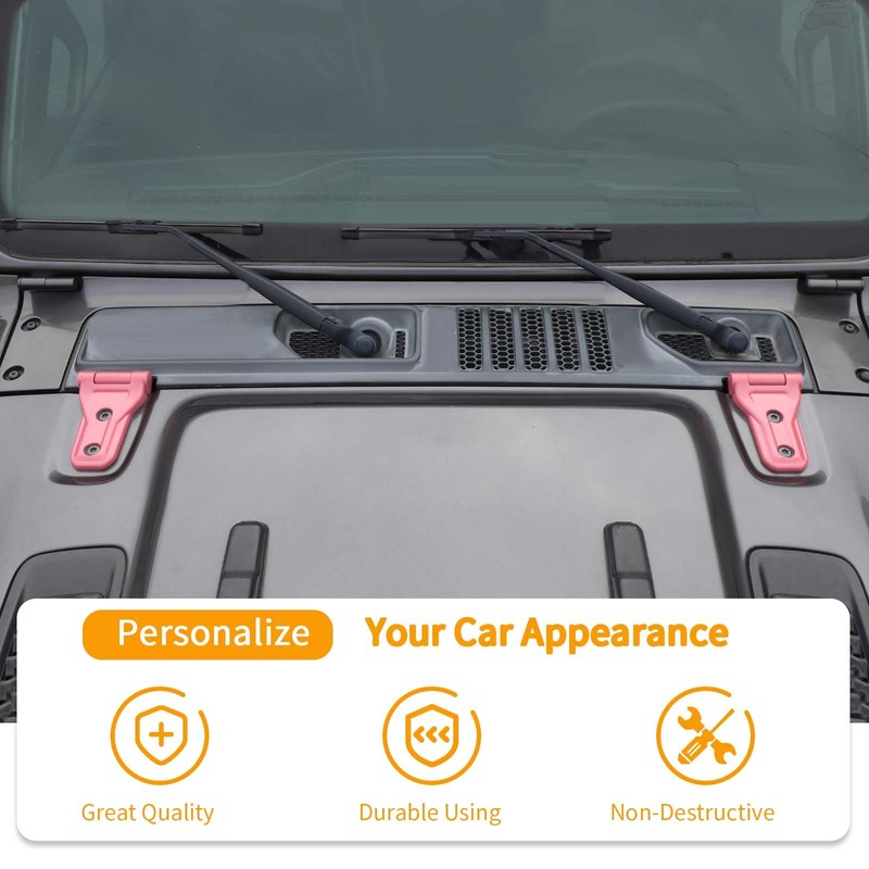 Hoolcar Jeep Wrangler JLU 4-Door 2018-2025 Door Hinge Trim Covers,