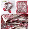 Loopunk Pack of 6 Multicolor Paisley Pattern Square Silk Scarf