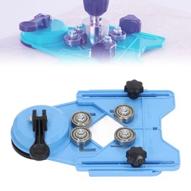EIMSOAH Blue Drill Bit Hole Saw Guide Jig, Tile Hole Drill Guide Locator with Suction Cup, Hole Saw Guide Jig Fixture, for Marble, Glass Centering Locator Holder Jig Fixture