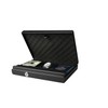 Fortress Compact Portable Safe with Biometric Lock, Black