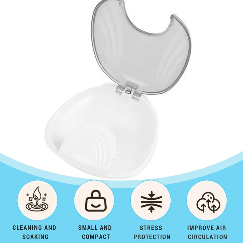 Thoquene Pack of 2 dental splint box, box for dentures,