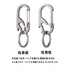 TISUR Keychain, Titanium Carabiner, Small, Bottle Opener Key Ring, Never
