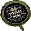 Creative Converting Vintage Dude 041667 - Globo redondo de Mylar