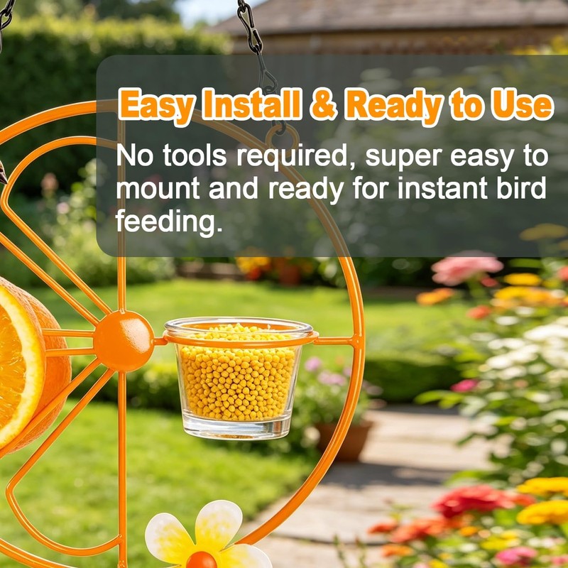 4-Pack Glass Oriole Feeder Cups, Replacement Jelly Bowls for Bird