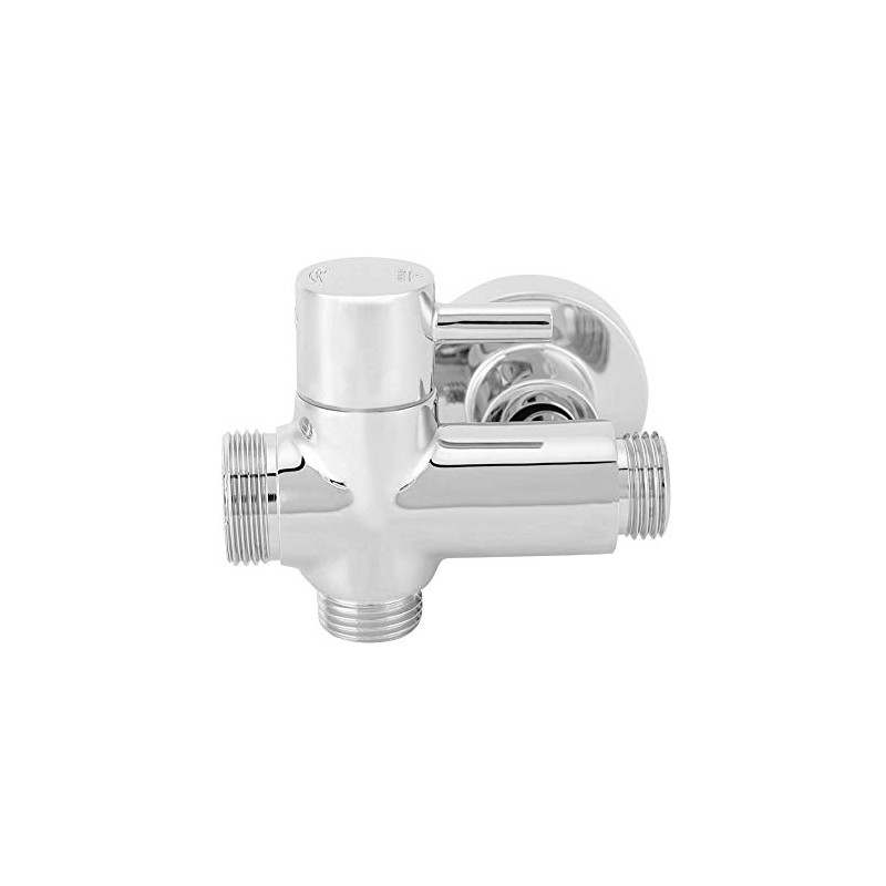 Cafopgrill Shower Diverter Valve G1/2" Wall Mounted Round Copper Bath