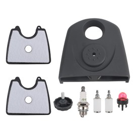 MOTOALL 545112101 Air Filter & Filter Cover for HUS 125BV 125BX 125BVX 28CC 170 MPH Leaf Blower with Fuel Filter Spark Plug Primer Bulb Kits