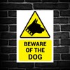 BEWARE OF THE DOG’ WARNING SIGN. TOUGH, DURABLE AND RUST-PROOF