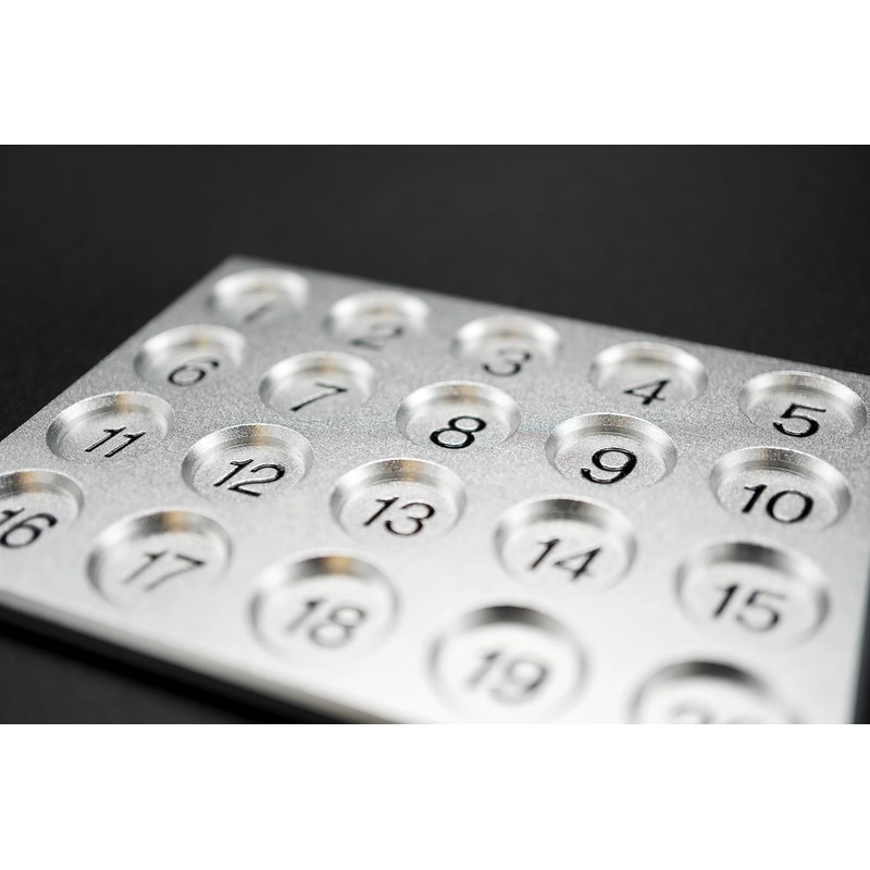 VULCANIX Aluminum 20 Counter TCG Card Game Thin with Pieces,