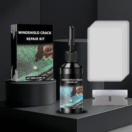 HSAND Windshield Crack Repair Kit, 2025 Latest Upgraded Glass Crack Repair Kit, 5MinQuick-Glass Repair Liquid, Long-Lasting, for Fixing Chips, Bulls-Eye, Cracks and Star-Shape Cack