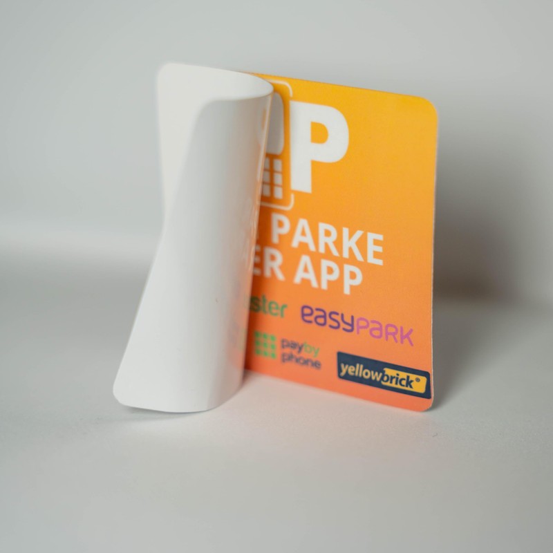 Universal 5-in-1 Back Glass Sticker - Compatible with Easypark Easy