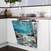 Washable Seashells Starfish Dishwasher Magnetic Cover for Kitchen Decor, Refrigerator