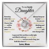 To My Beautiful Daughter Necklace From Mom With Luxury Box