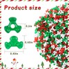 Qumenan 1600Pcs Christmas Tri-Shaped Beads Plastic Tri Beads Christmas Beads