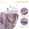 Iridescence Sequin Tablecloths Shiny Mermaid Tablecloth Rectangle Fabric