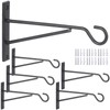Eyrosa 8" Hanging Plant Hooks, 6 Pack Hanging Basket Bracket