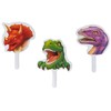 Creative Converting Party, 2.5"-12 Dinosaur Cupcake Toppers | 3 Pcs,