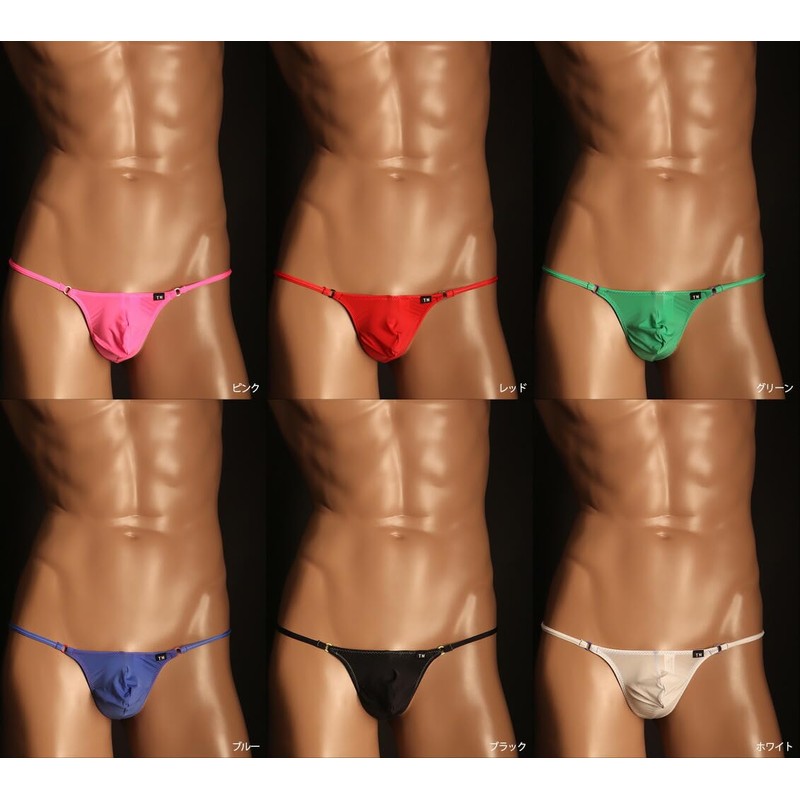 TM Collection Mens G-String STRIKESKIN RING G-STRING 065647, Black, M