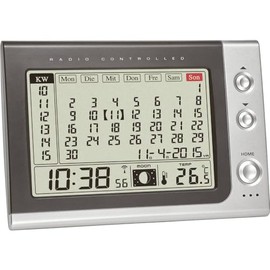 TFA 60.2529.54 Funk alarm clock anthracite, silver Alarmzeiten 1