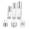 VICASKY 3pcs Portable Airless Pump Bottle Refillable Travel Containers for