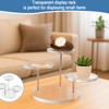 Girihe 2 Packs Acrylic Stand, Round Clear 3 Tier Acrylic